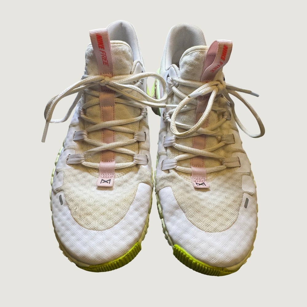 Nike Free Metcon 5 Womens Training Shoes White Pink Volt DV3950-104 US 11